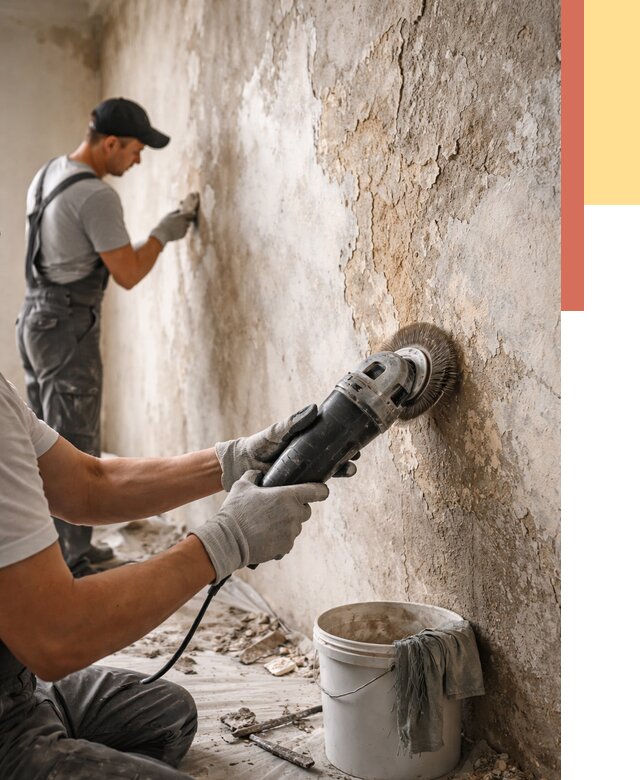 Снятие и удаление краски со стен в Сосногорске от 2166 руб. — ОТДЕЛОЧНИК-Сно