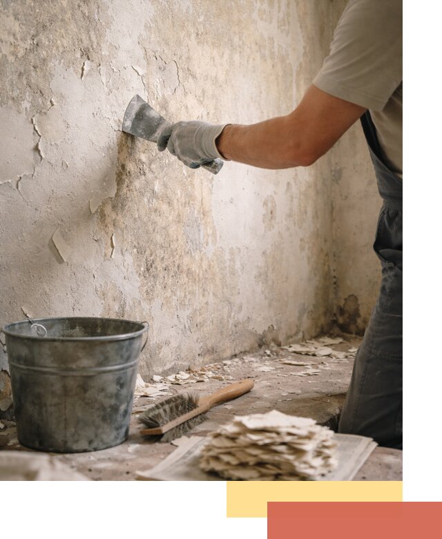 Удаление старой краски со стен в Сосногорске качественно и быстро