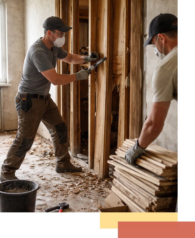 Демонтаж деревянных перегородок в Сосногорске быстро и аккуратно