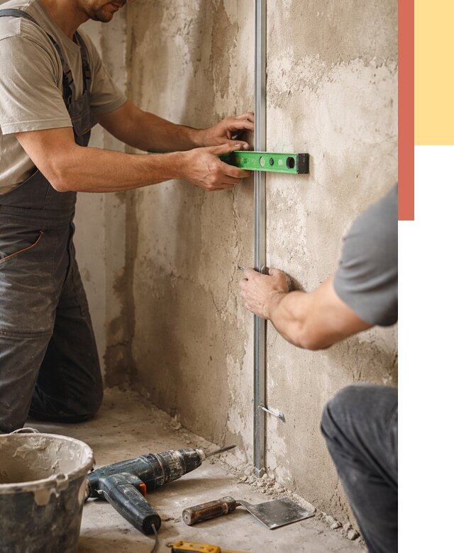 Установка штукатурных маяков в Сосногорске от 7221 руб. — быстро и недорого | ОТДЕЛОЧНИК-Сно