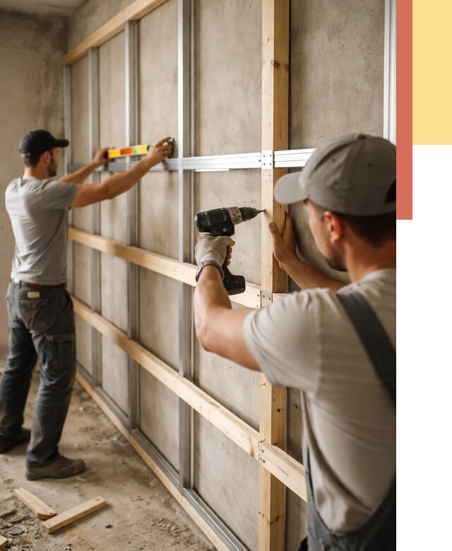 Устройство обрешетки под панели в Сосногорске от 2166 руб. — монтаж под ключ | ОТДЕЛОЧНИК-Сно