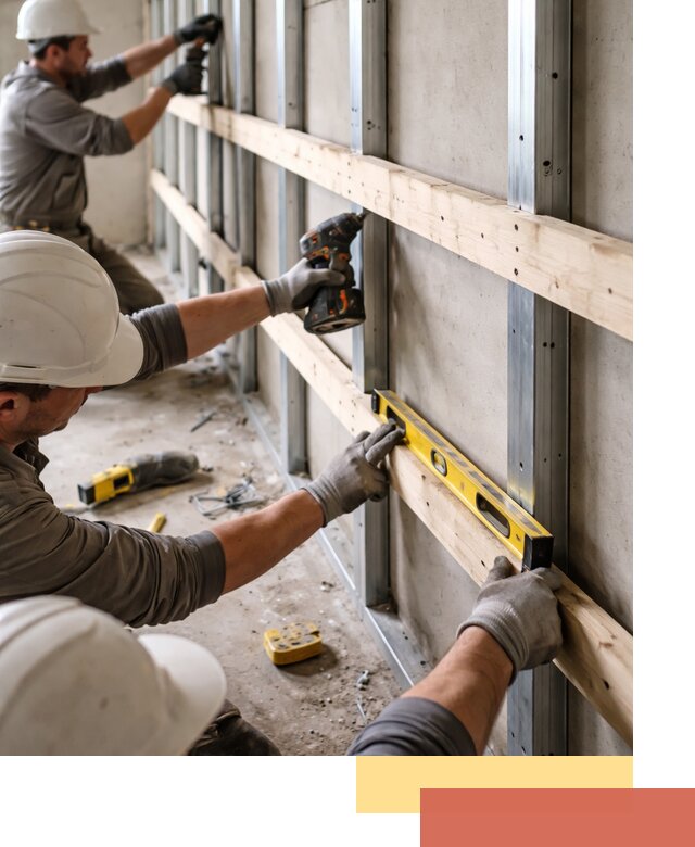 Устройство обрешетки под панели в Сосногорске