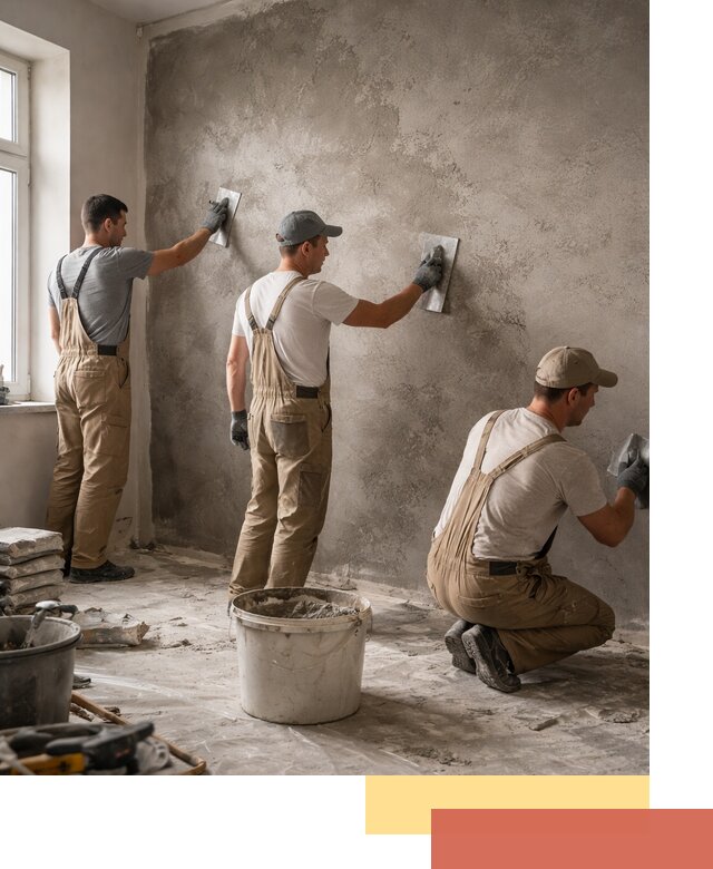 Декоративная штукатурка под бетон в Сосногорске для стен и потолков