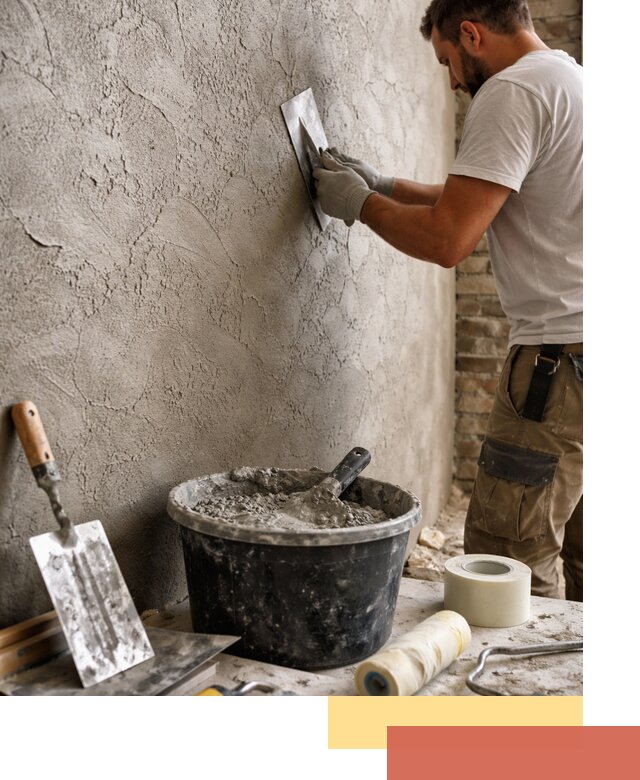 Декоративная штукатурка лофт в Сосногорске — отделка стен и потолков