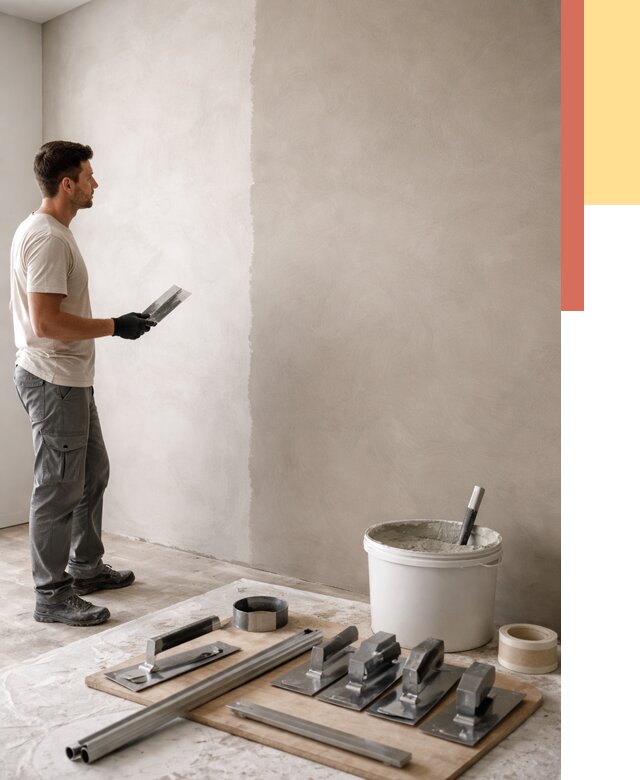 Нанесение микроцемента на стены в Сосногорске от 3301 руб./м2 под ключ | ОТДЕЛОЧНИК-Сно