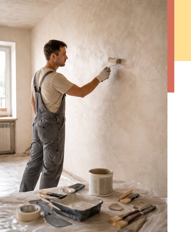 Нанесение лессирующей краски по декоративке в Сосногорске от 1805 руб. | ОТДЕЛОЧНИК-Сно