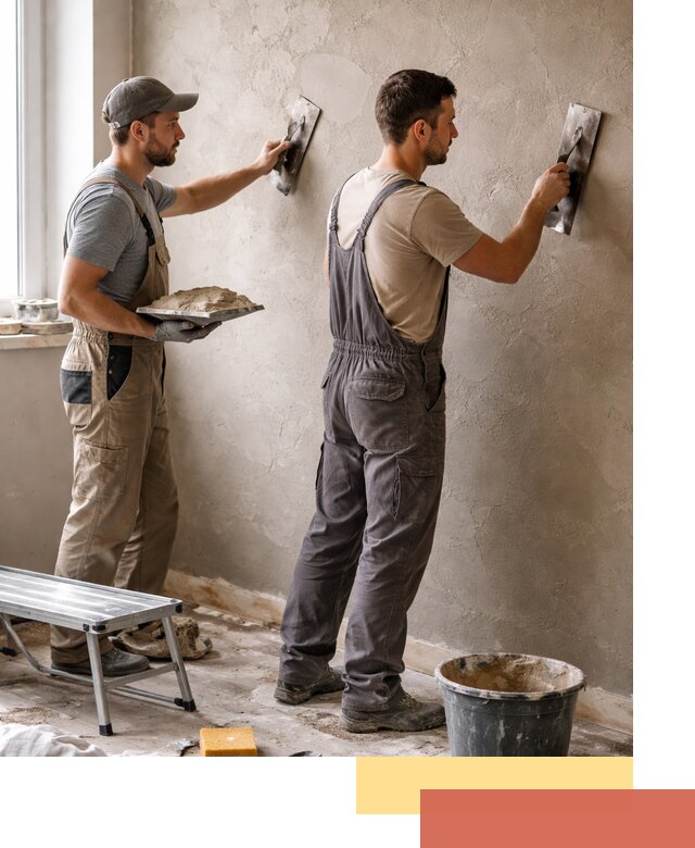 Ремонт декоративной штукатурки и восстановление фактуры в Сосногорске