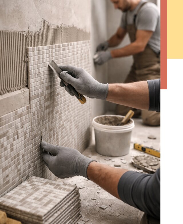 Облицовка стен мозаикой в Сосногорске от 3301 руб/м2 — укладка мозаики на стены | ОТДЕЛОЧНИК-Сно