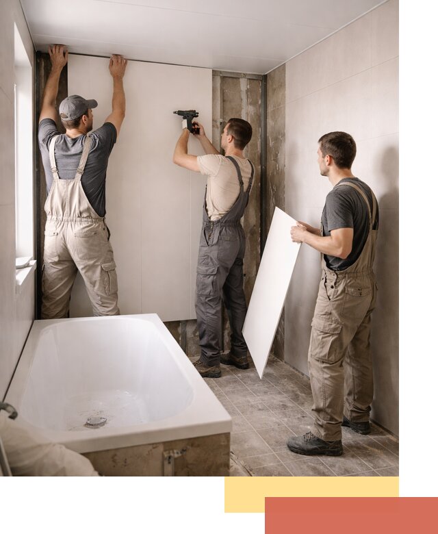 Отделка ванной панели ПВХ профессионально в Сосногорске