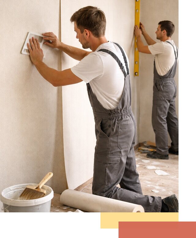 Поклейка бумажных обоев в Сосногорске качественно и недорого