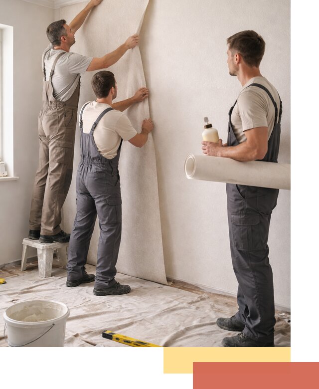 Оклейка стен обоями в Сосногорске — качественно и профессионально