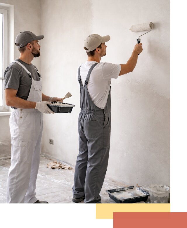 Покраска стен водоэмульсионной краской в Сосногорске