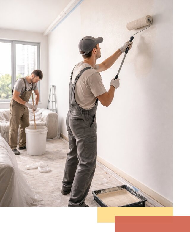 Покраска стен в офисе в Сосногорске — быстрый и качественный ремонт