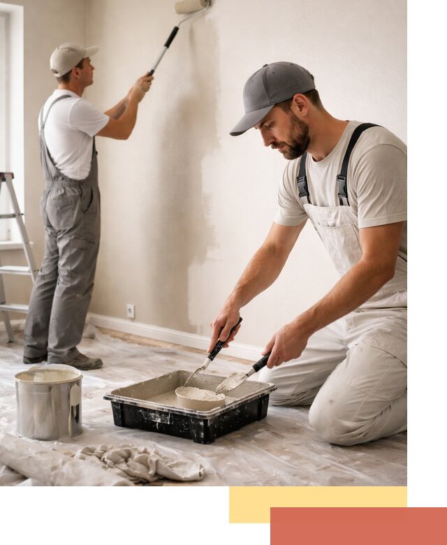 Покраска стен в квартире в Сосногорске — профессионально и аккуратно