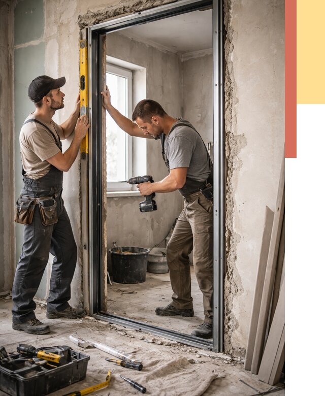 Закладка дверного проема в Сосногорске от 3611 руб. — быстро и недорого | ОТДЕЛОЧНИК-Сно