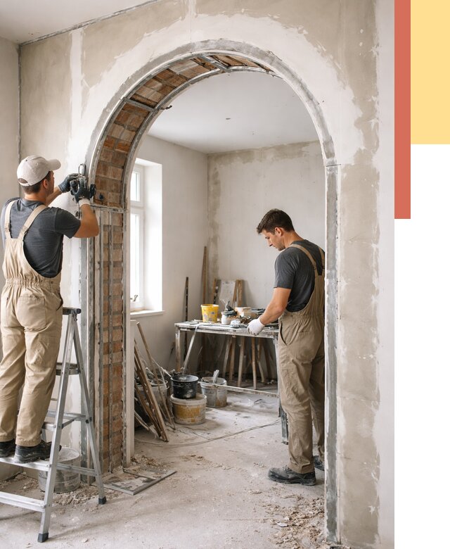 Устройство арочного проема в Сосногорске от 9800 руб. под ключ — быстро и недорого | ОТДЕЛОЧНИК-Сно