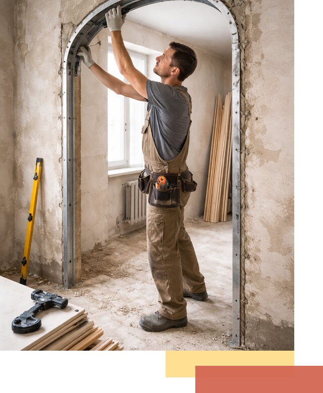 Устройство арочного проема в Сосногорске под ключ