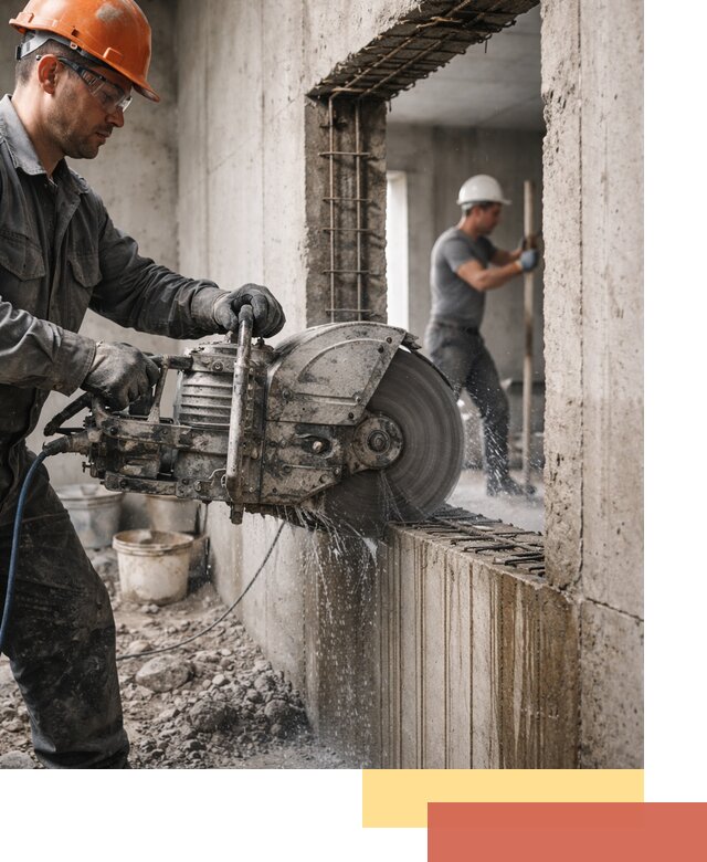 Алмазная резка проемов в Сосногорске быстро и точно