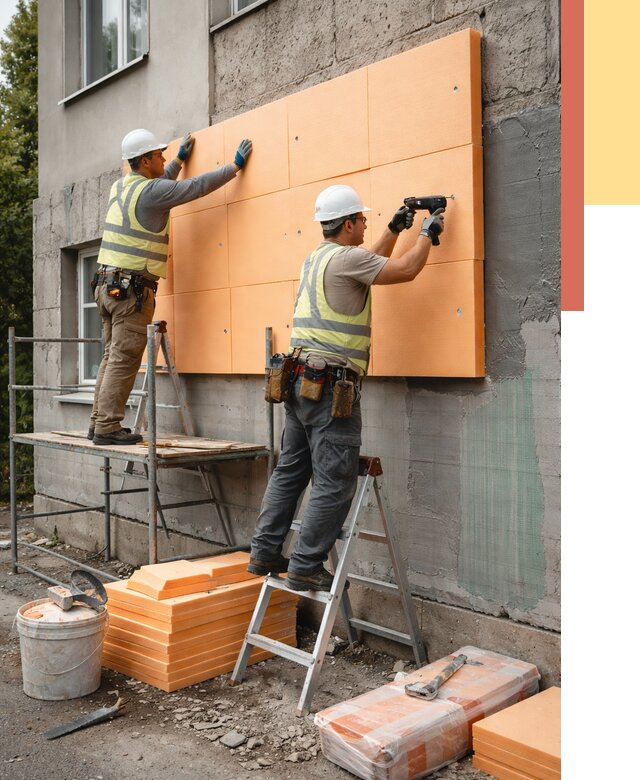 Утепление стен пеноплексом в Сосногорске от 1908 руб./м2 — быстро и недорого | ОТДЕЛОЧНИК-Сно