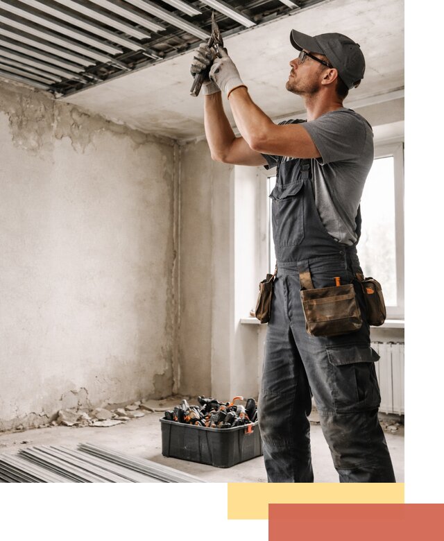 Демонтаж реечного потолка в Сосногорске быстро и аккуратно