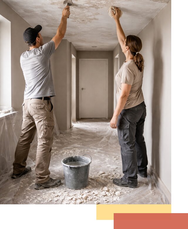 Удаление побелки с потолка в Сосногорске — быстро и аккуратно