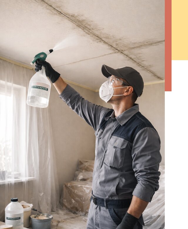 Антисептическая обработка потолка в Сосногорске от 2579 руб. | ОТДЕЛОЧНИК-Сно