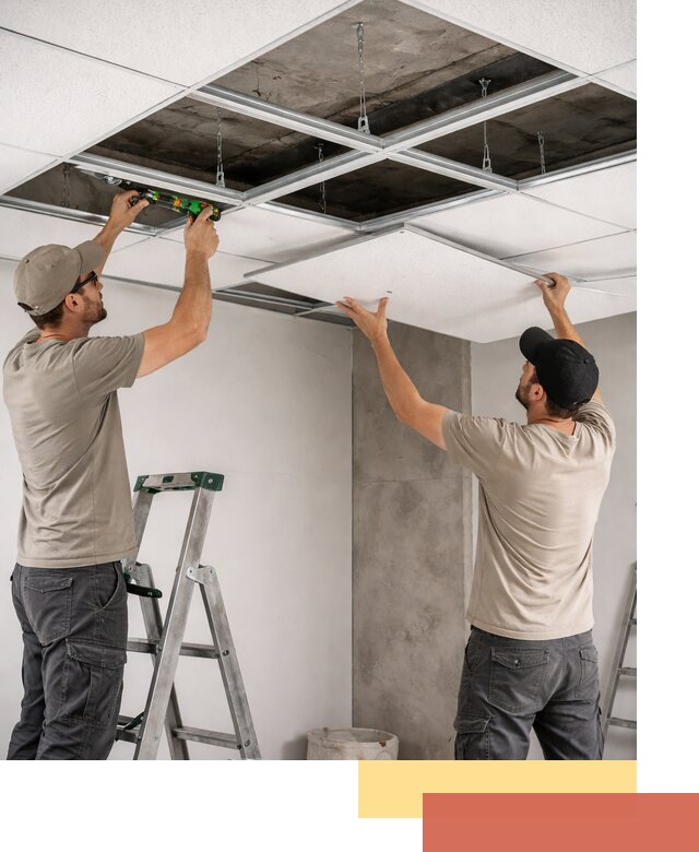 Монтаж потолка Армстронг под ключ в Сосногорске
