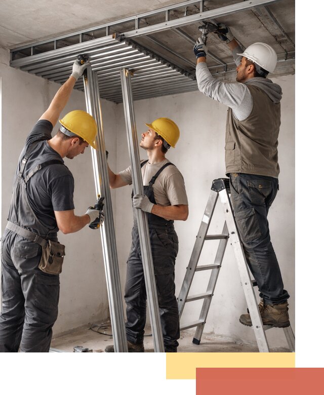 Монтаж реечного потолка под ключ в Сосногорске