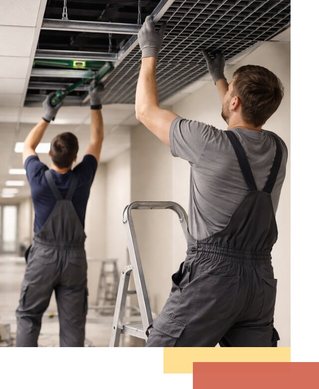 Монтаж потолка Грильято в Сосногорске: установка под ключ качественно