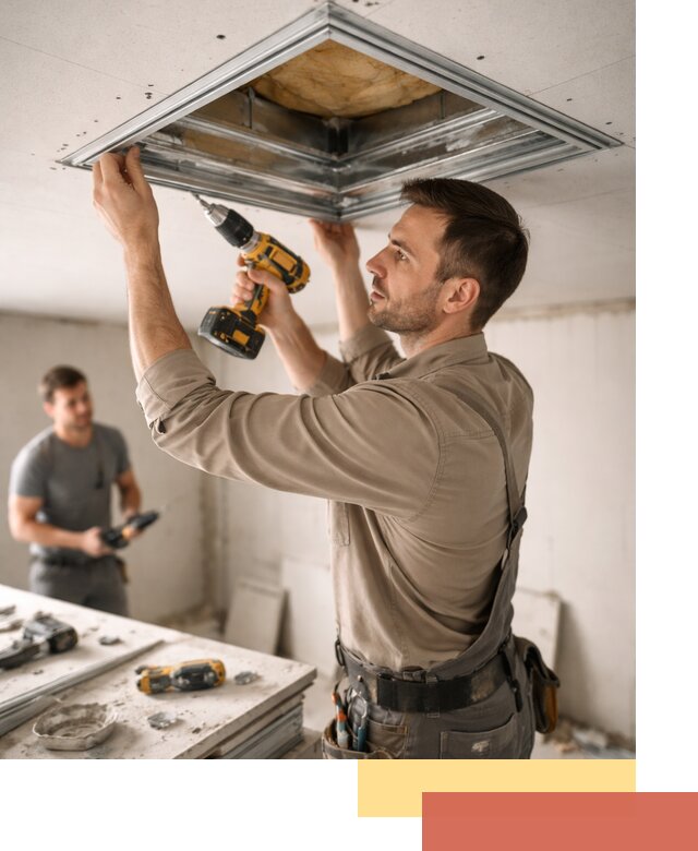 Монтаж люка в потолок из ГКЛ в Сосногорске