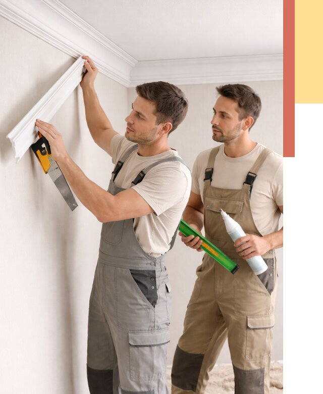 Монтаж потолочного плинтуса в Сосногорске от 2373 руб. — быстро и недорого | ОТДЕЛОЧНИК-Сно