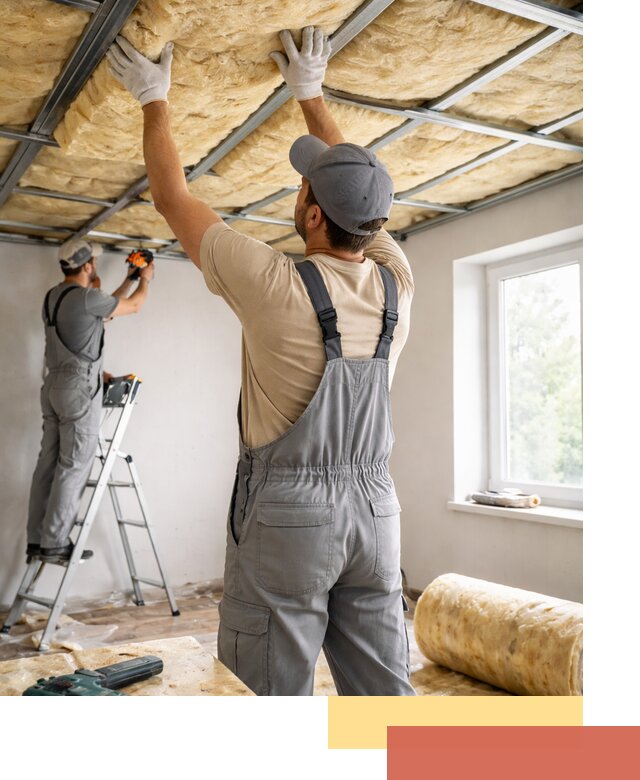 Утепление потолка под ключ в Сосногорске качественно и быстро